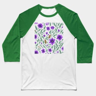 Flower pattern design Baseball T-Shirt